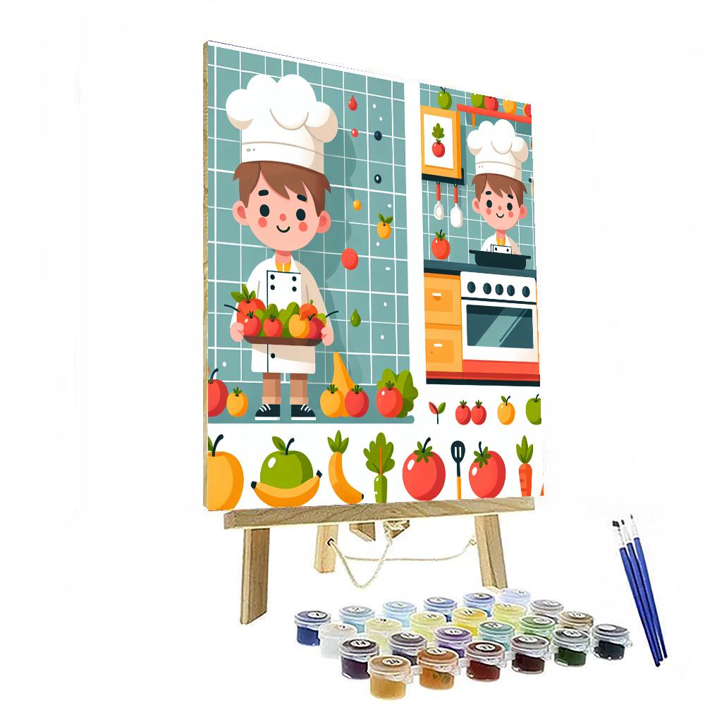Little Chef's Culinary Magic Painting By Numbers Kit