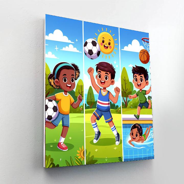 Creative Sports Extravaganza Numbered Painting Kits