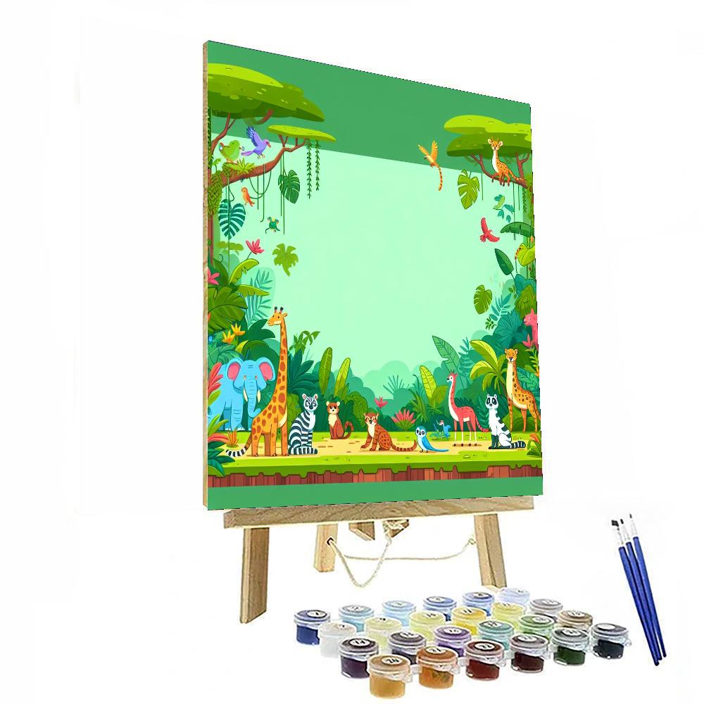 Journey Through The Rainforest Numbered Painting Kits