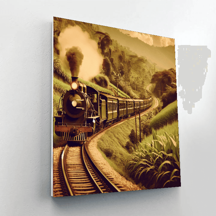 Vintage Railway Adventure Number Painting