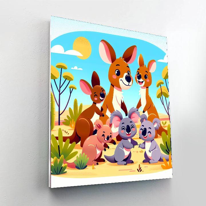 Merry Marsupial Meet-up Paint By Number