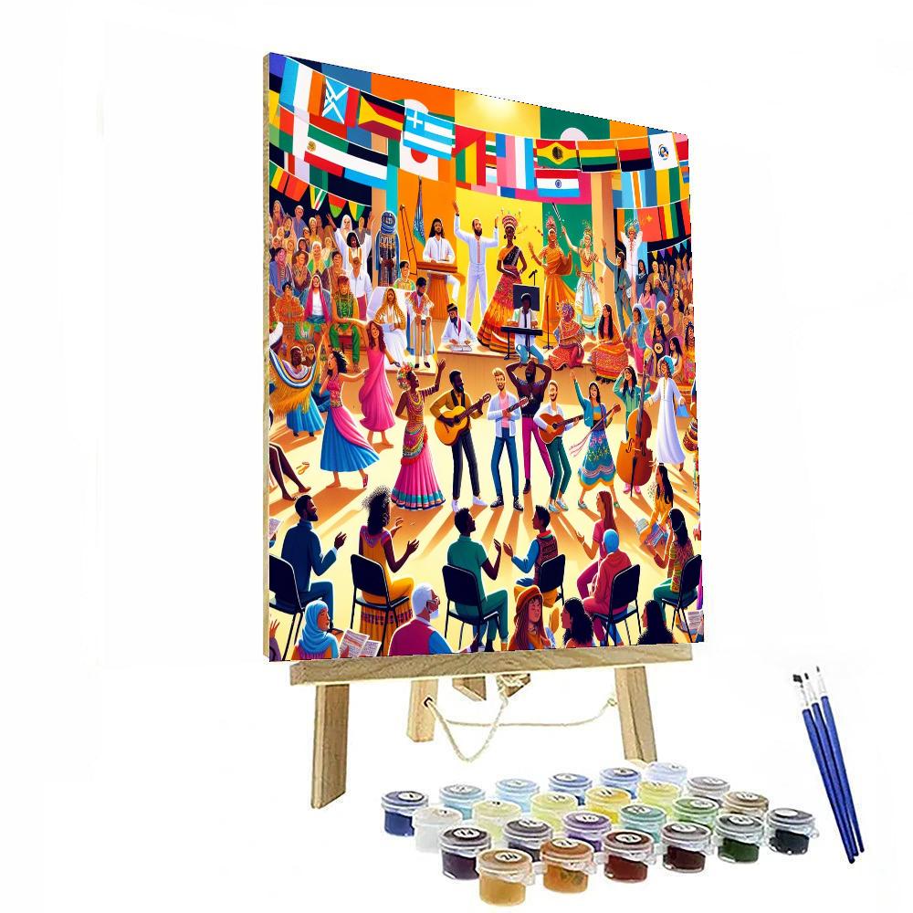 World Cultural Festival - India DIY Paint By Numbers