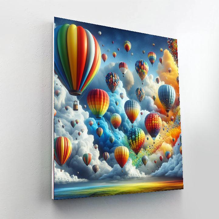 Grand Adventure Hot Air Balloon Paint By Number
