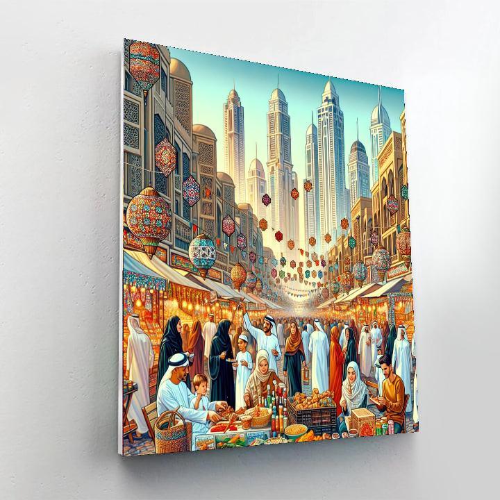 Eid Al-fitr - Dubai Paint By Numbers Art