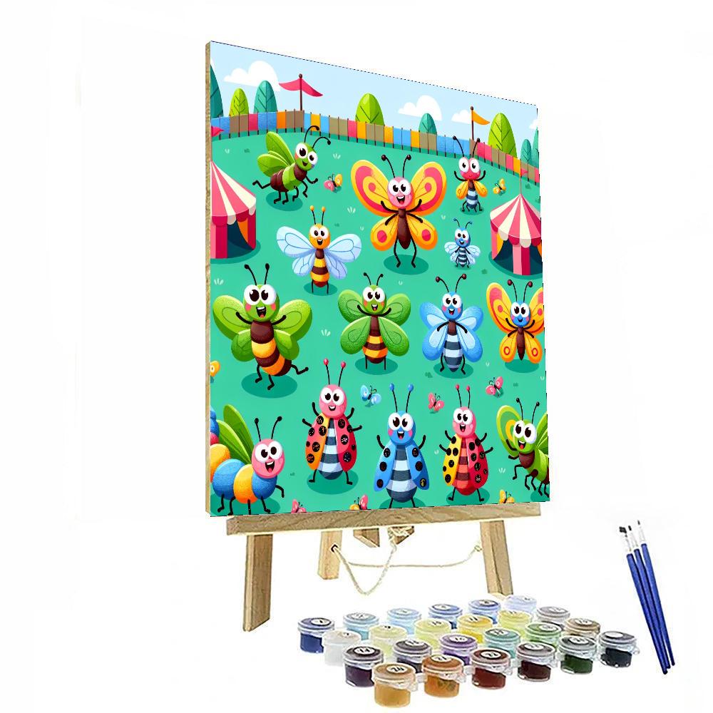 Incredible Insect Carnival Painting By Numbers Kit