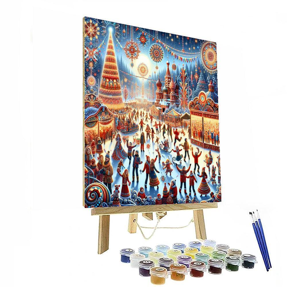 Joyful Winter Festival Numbered Painting Kits