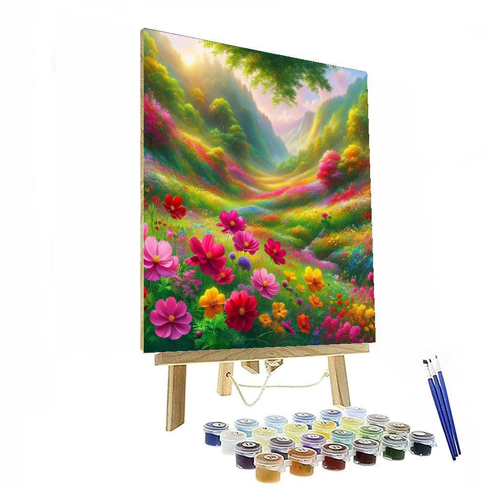 Radiant Meadow Blooms Paint By Color