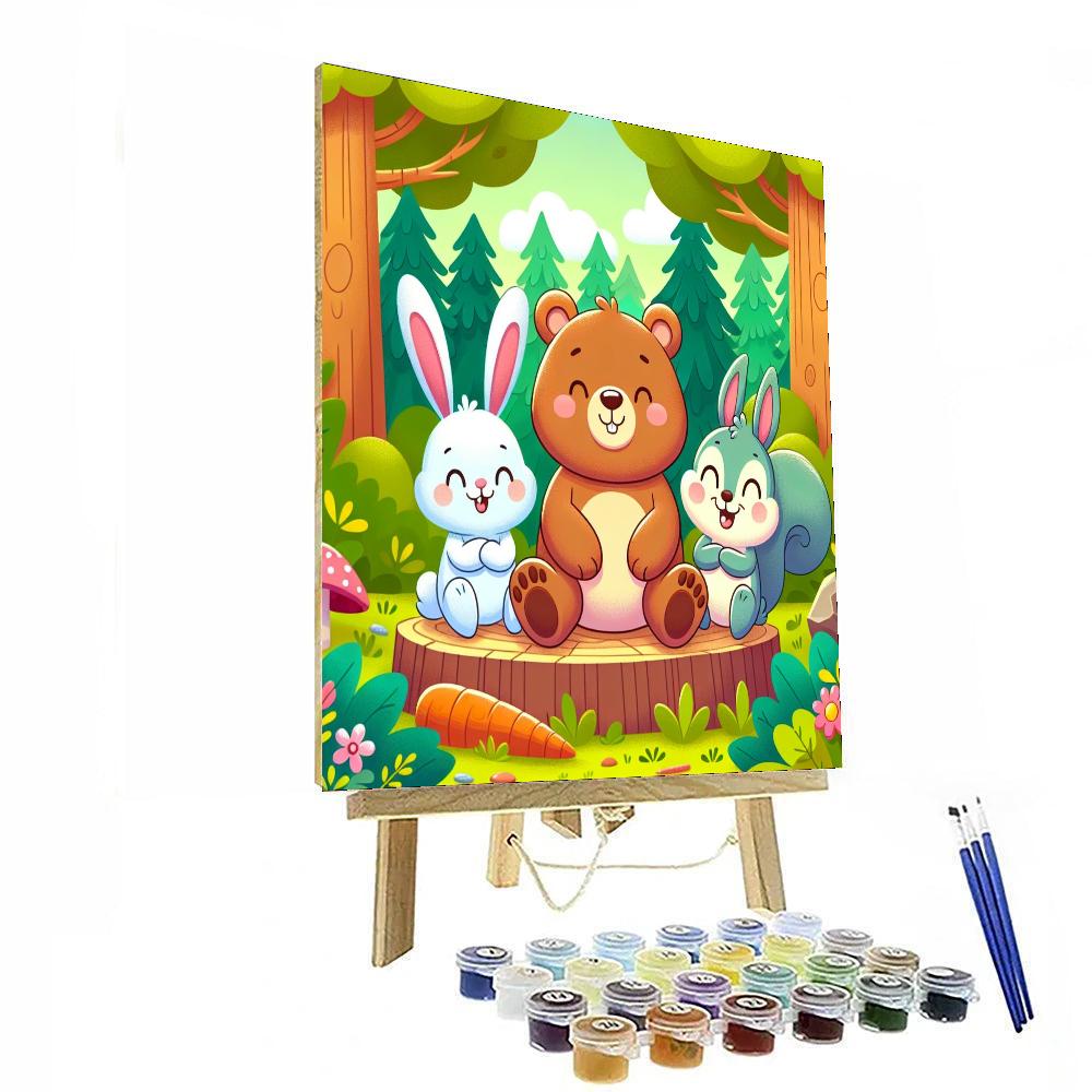 Animal Pals Adventure Painting Number Kit