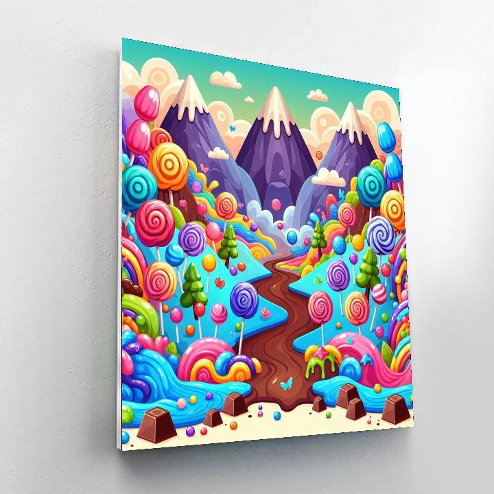 Sunny Day In Candyland Paint By Number