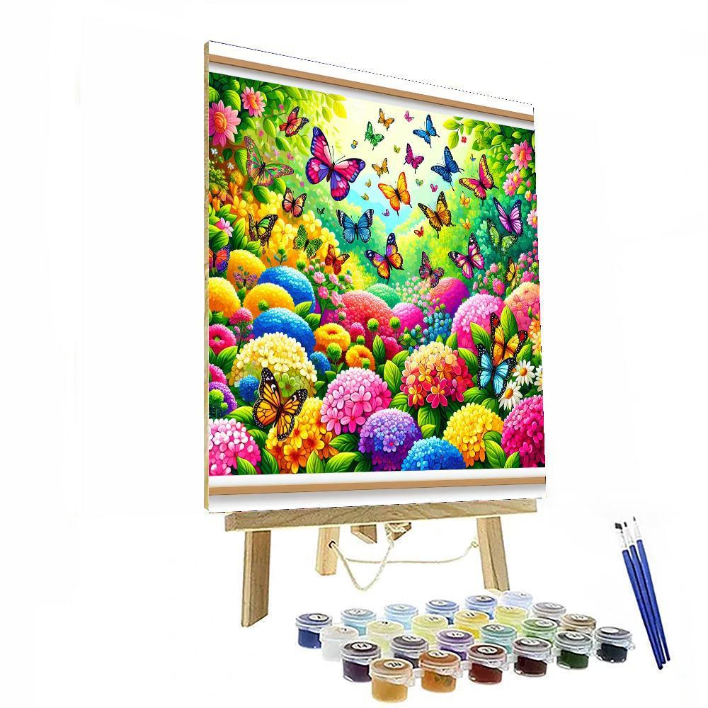 Enchanting Garden Of Butterflies DIY Paint By Numbers