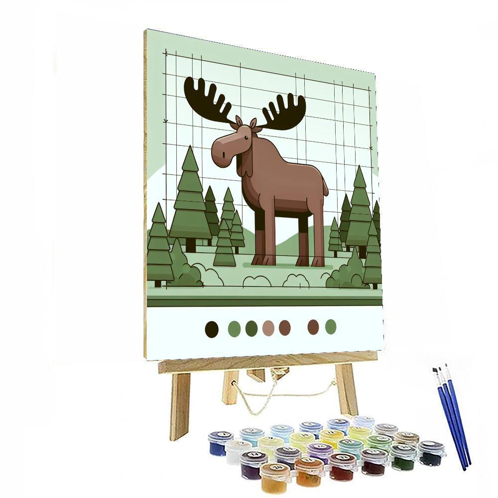 Majestic Moose Meander Paint By Color
