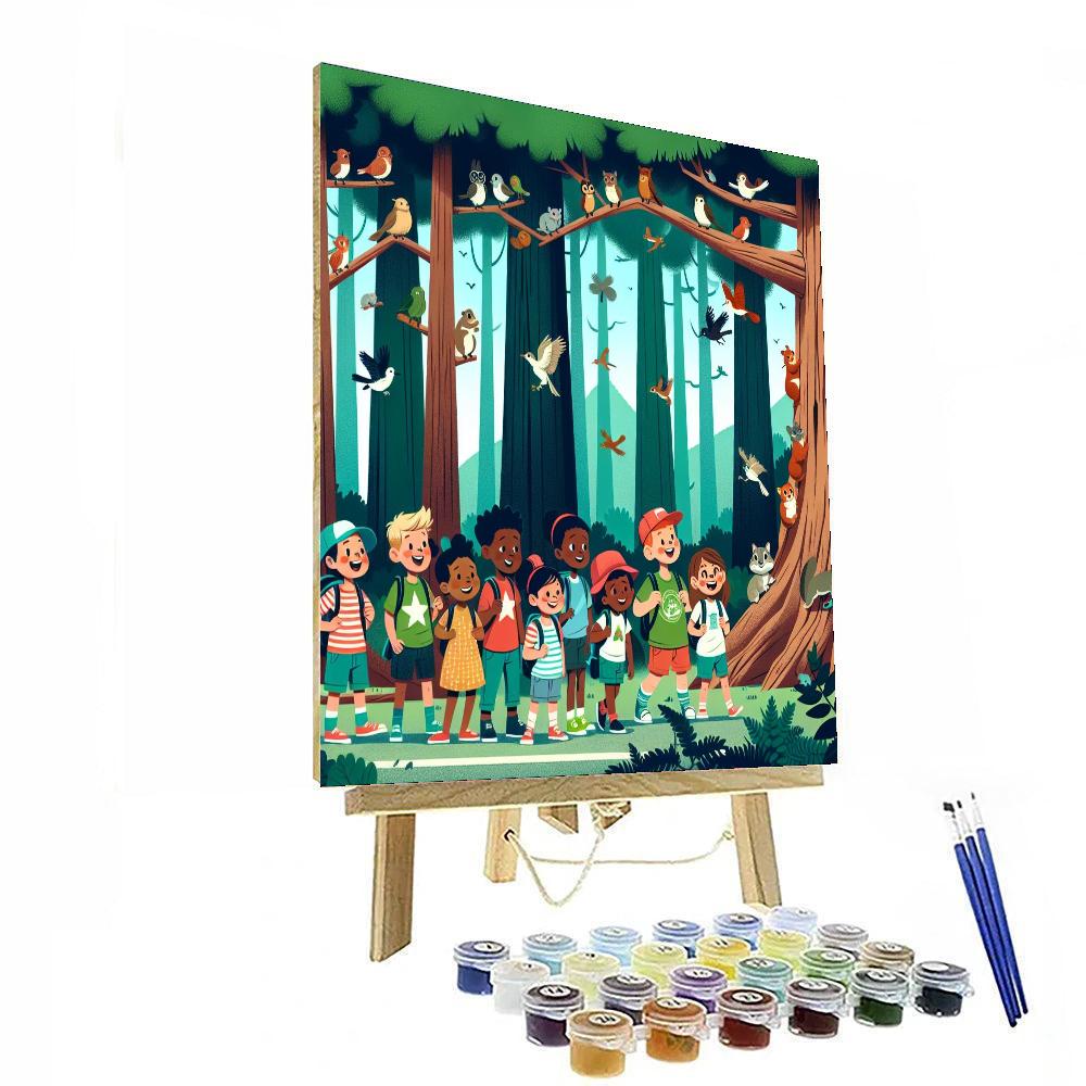 Giant Sequoia Adventure Number Painting