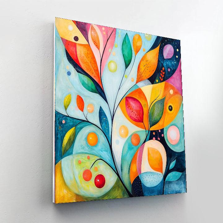 Paul Klee Inspired Radiant Whimsy  Painting Number Kit