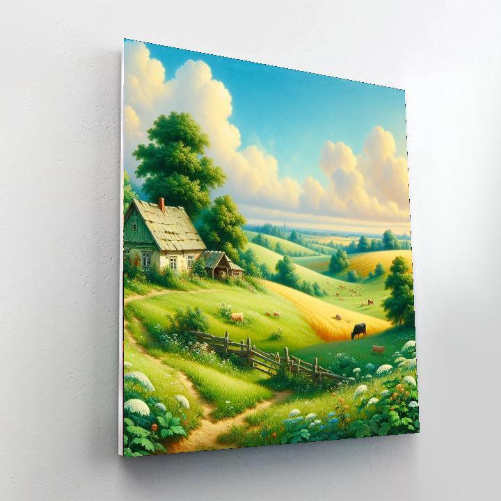 Pastoral Summer Reverie Paint By Numbers Art
