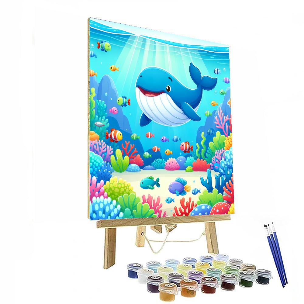 Wonderland Whale Painting By Numbers Kit