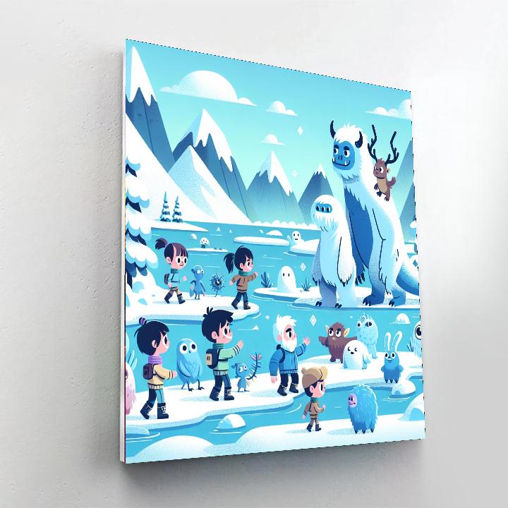 Frosty Fantasy Fjord Number Painting