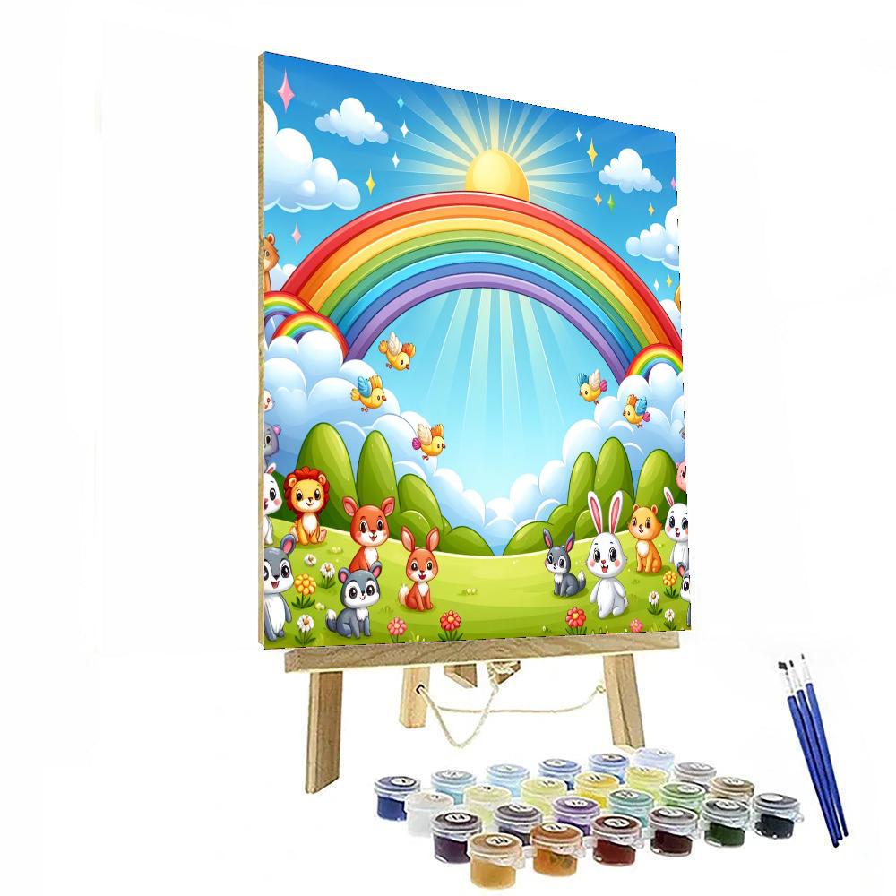 Sunny Rainbow Bridge Numbered Painting Kits