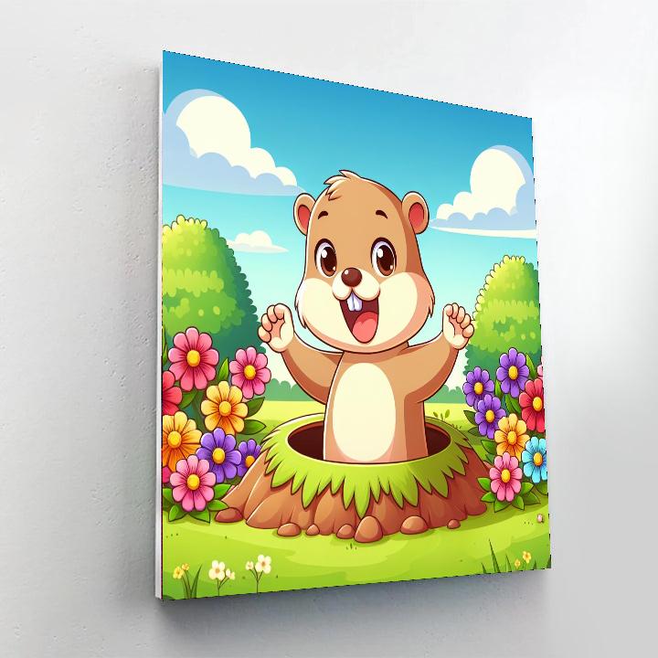 Gentle Gopher Numbered Painting Kits