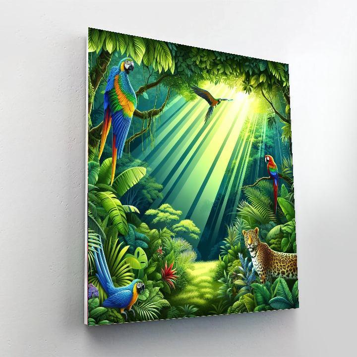 Tropical Jungle Haven DIY Paint By Numbers
