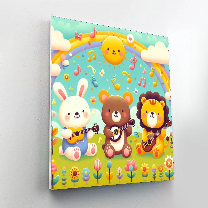 Silly Animal Band Paint By Number