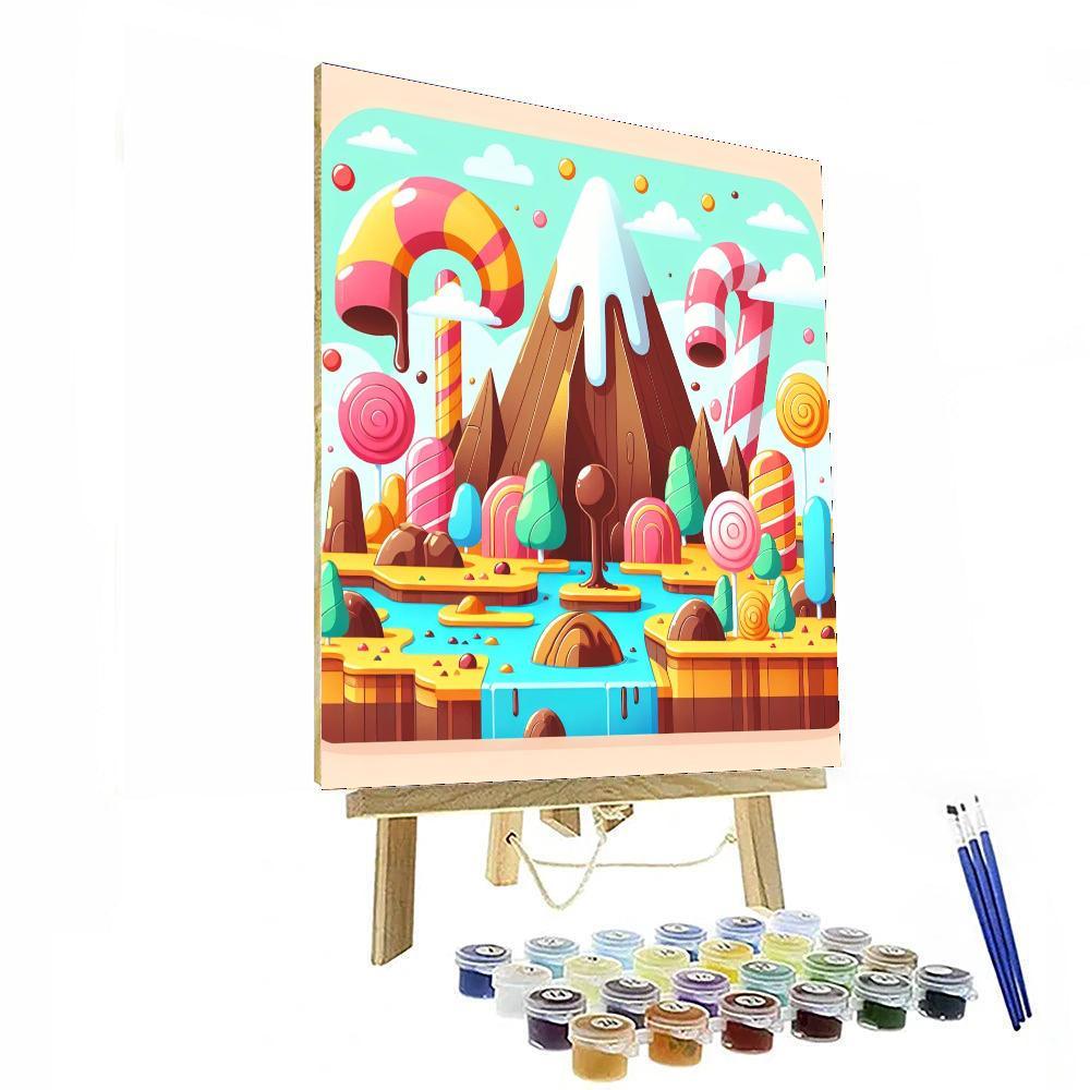 Candyland Adventures Paint By Numbers Art