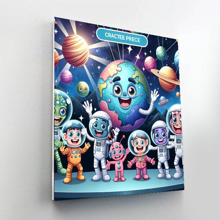 Space Explorers' Mission DIY Paint By Numbers