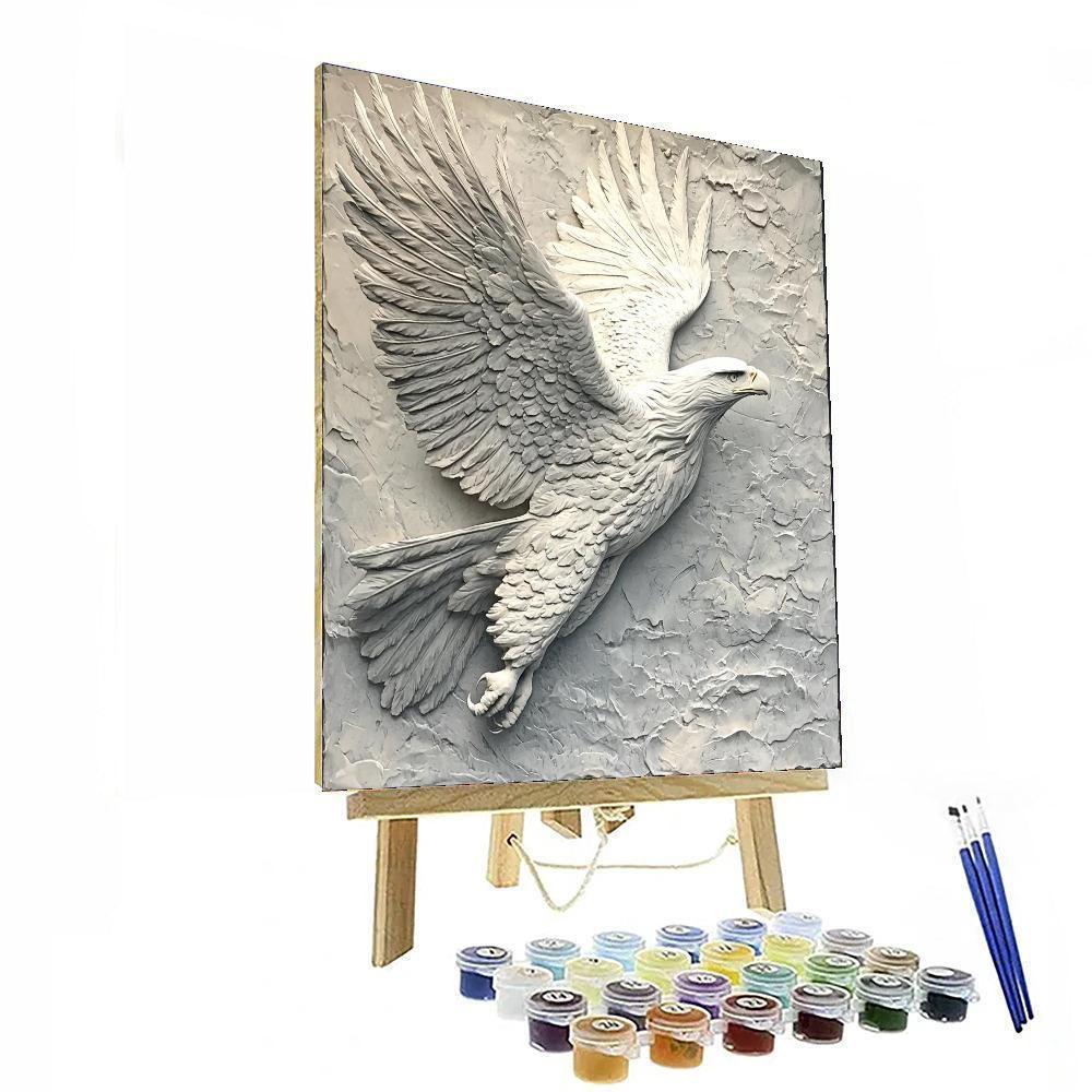 Michelangelo Inspired Eagle In Flight  Paint By Numbers