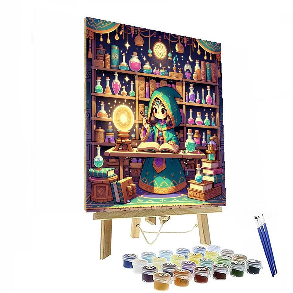 Wizard's Enchanted Workshop Paint By Numbers