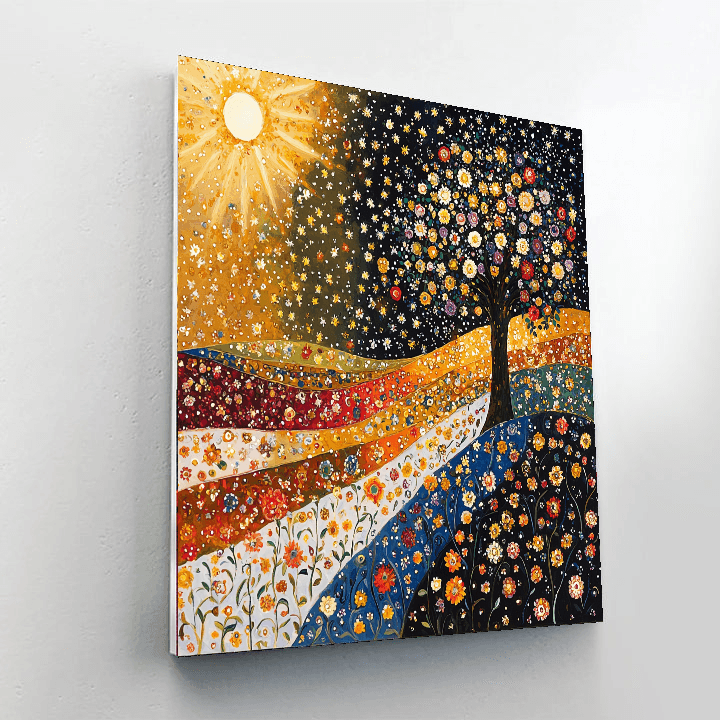 Gustav Klimt Inspired The Sweet Seasons  Painting By Numbers Kit