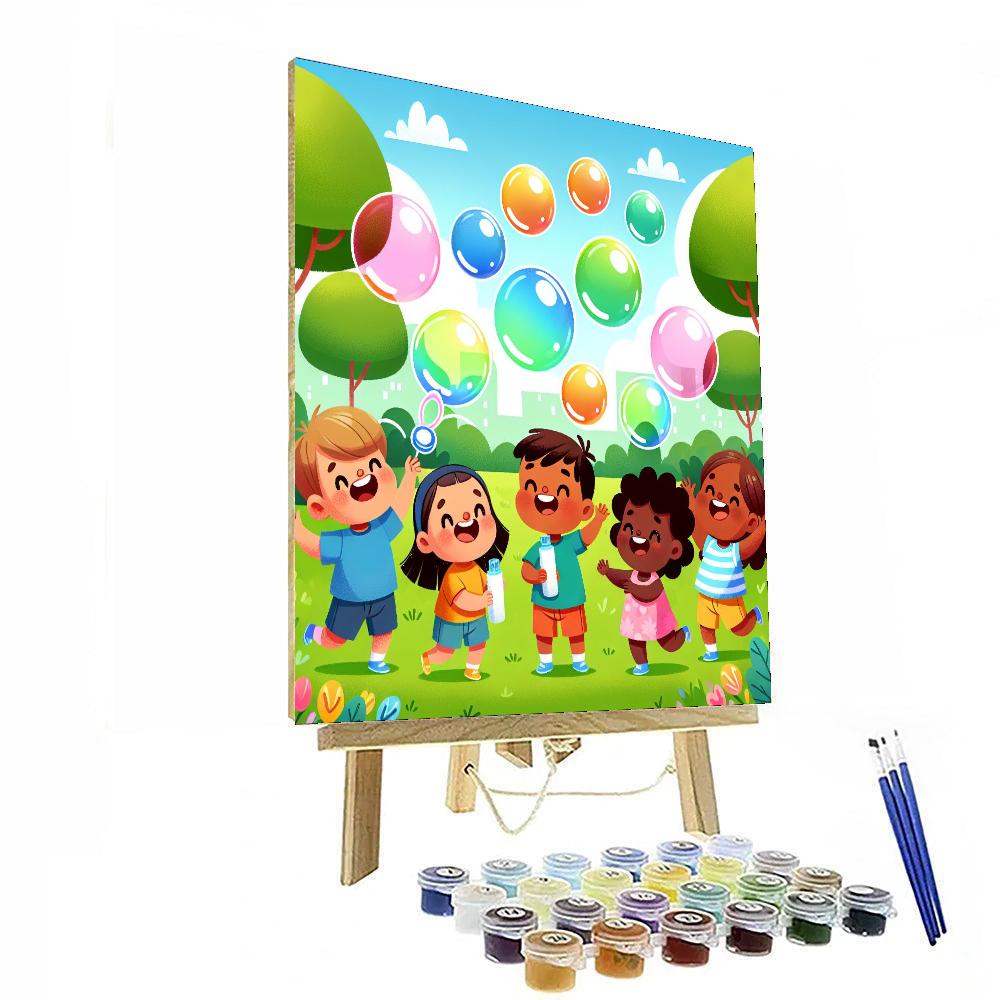 Bubble Blast Park Paint By Numbers Art