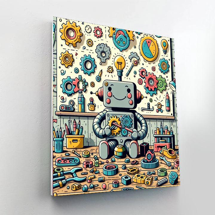 Robot Inventors Workshop DIY Paint By Numbers