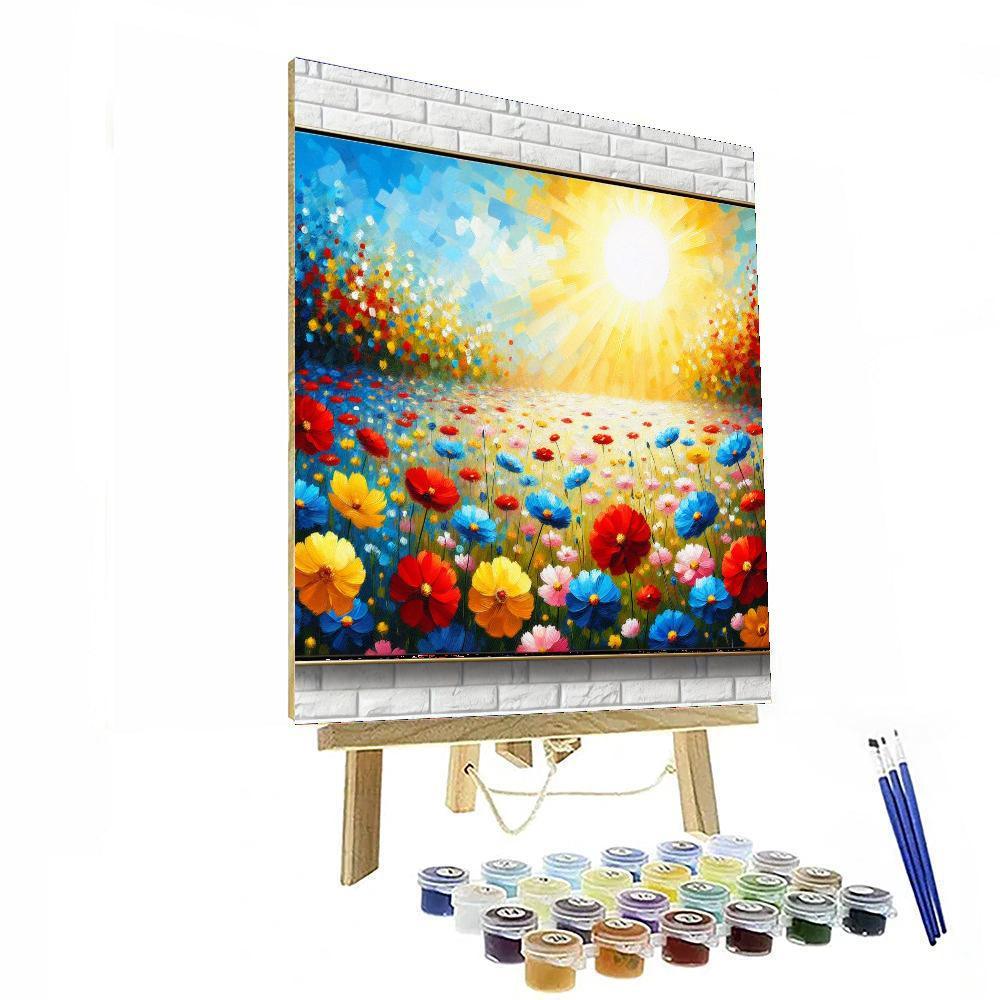 Vibrant Wildflower Paradise Numbered Painting Kits