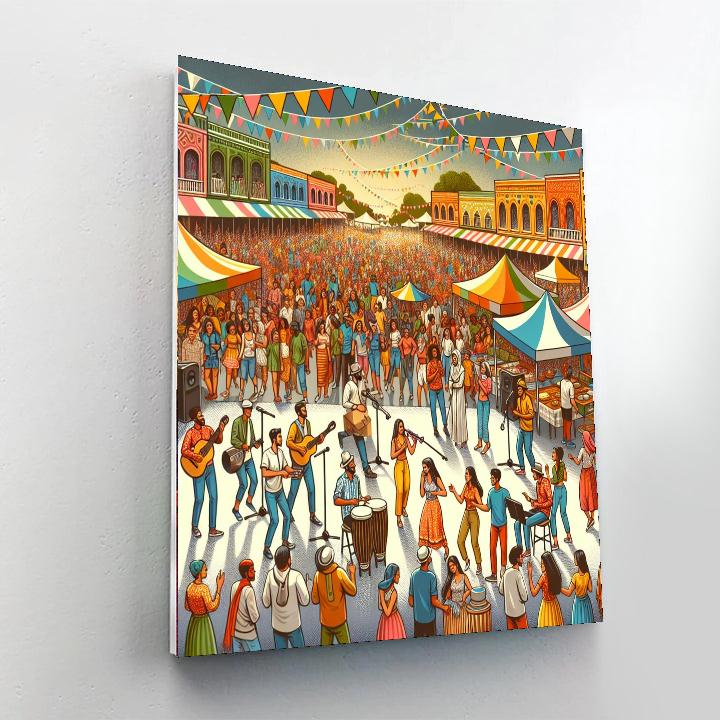 Día De La Música Number Painting