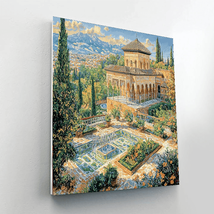 Alhambra - Spain Number Painting