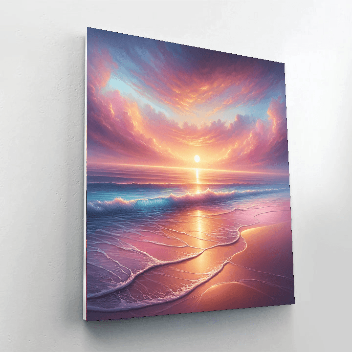 Ethereal Beach Sunset Painting By Numbers Kit