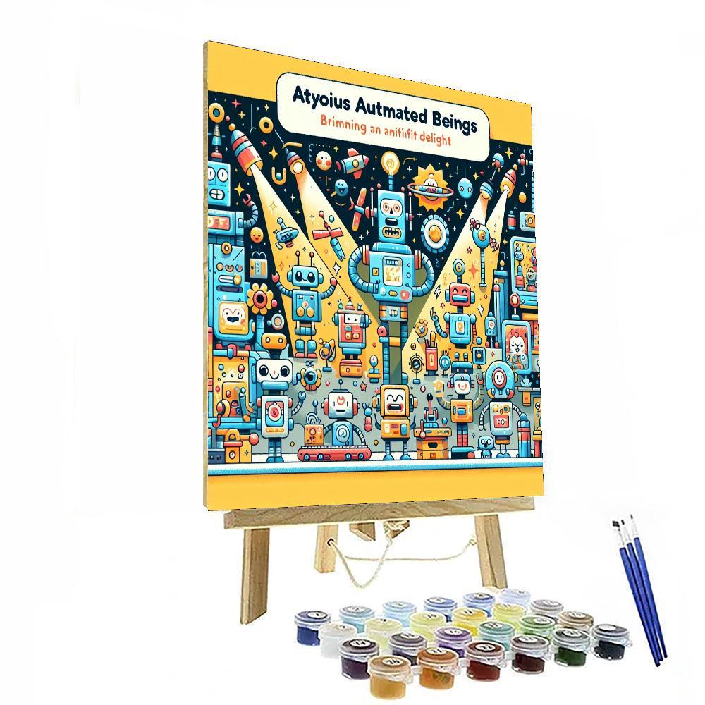 Adventurous Robot World DIY Paint By Numbers