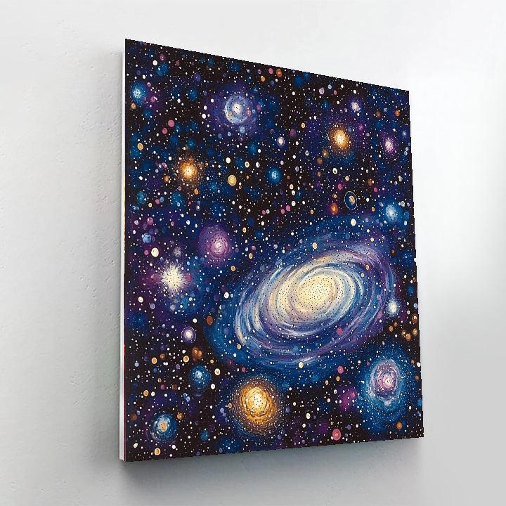 Georges Seurat Inspired Celestial Veil  Paint By Numbers Art