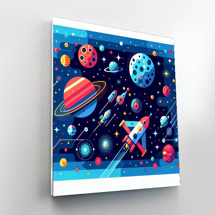Galactic Travel Paint By Numbers