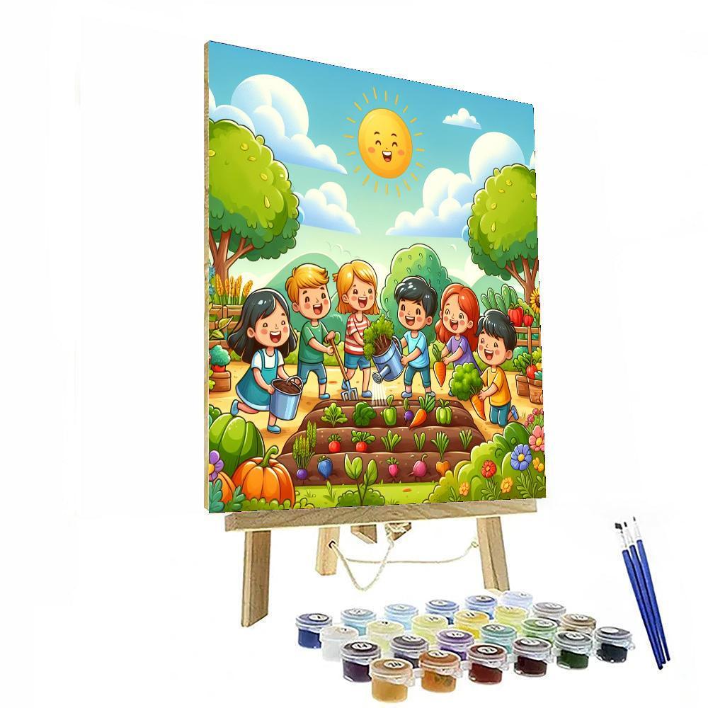 Vibrant Vegetable Garden Paint By Color