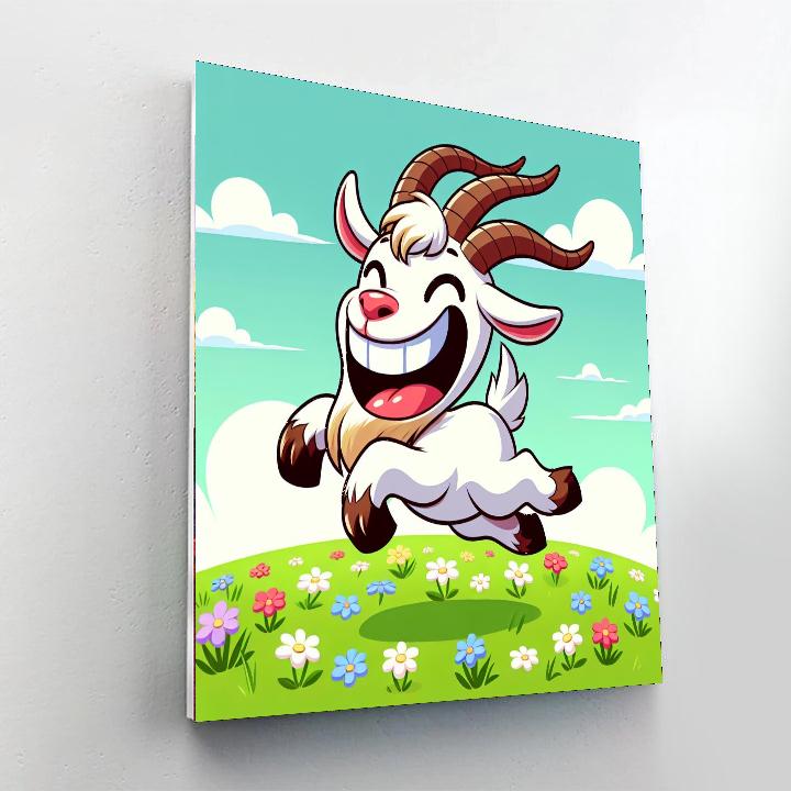 Silly Goat Paint By Numbers