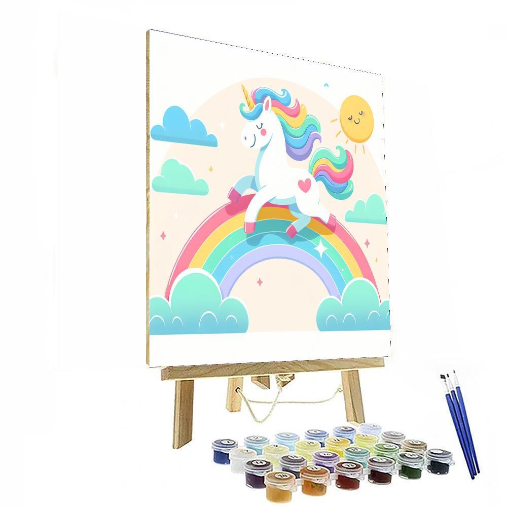 Sunshine Unicorn DIY Paint By Numbers