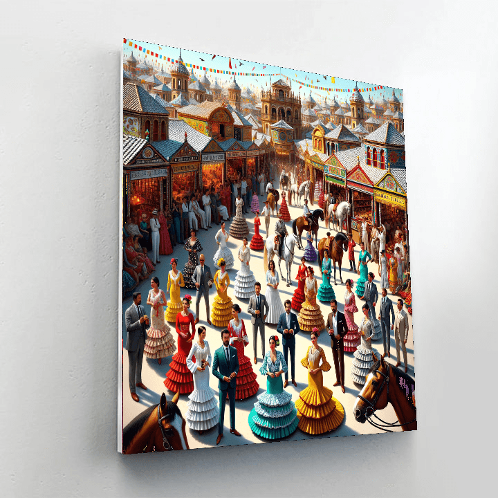 Seville April Fair - Spain Numbered Painting Kits