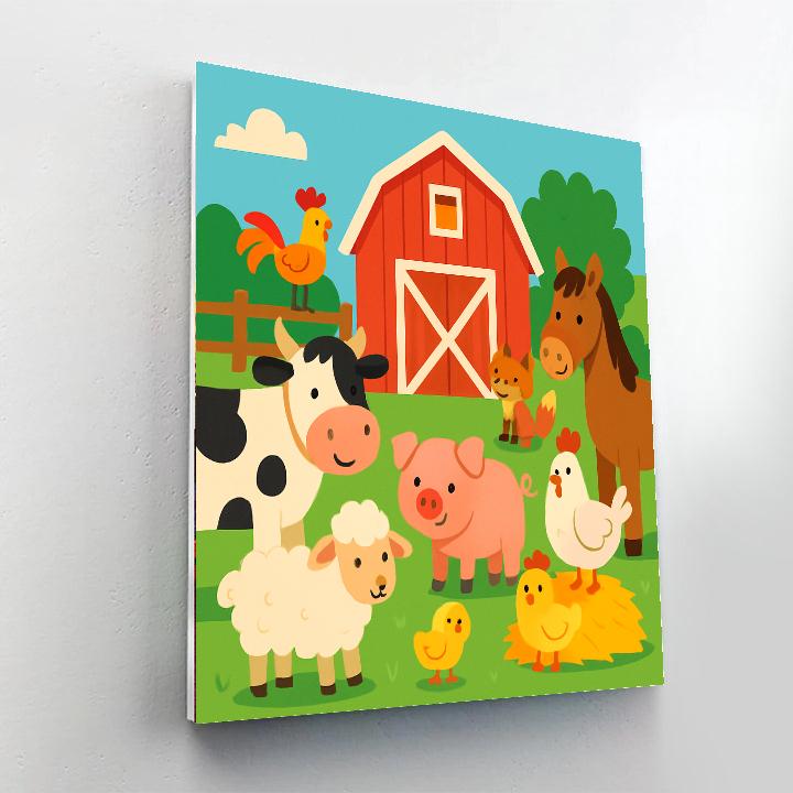 Barnyard Bonanza Paint By Number