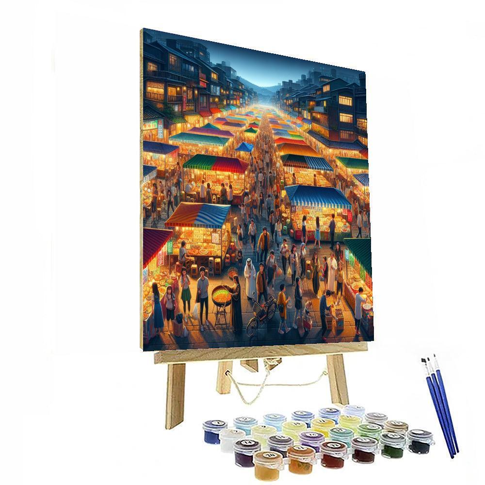 Taipei Night Market Festival - Taiwan Painting Number Kit