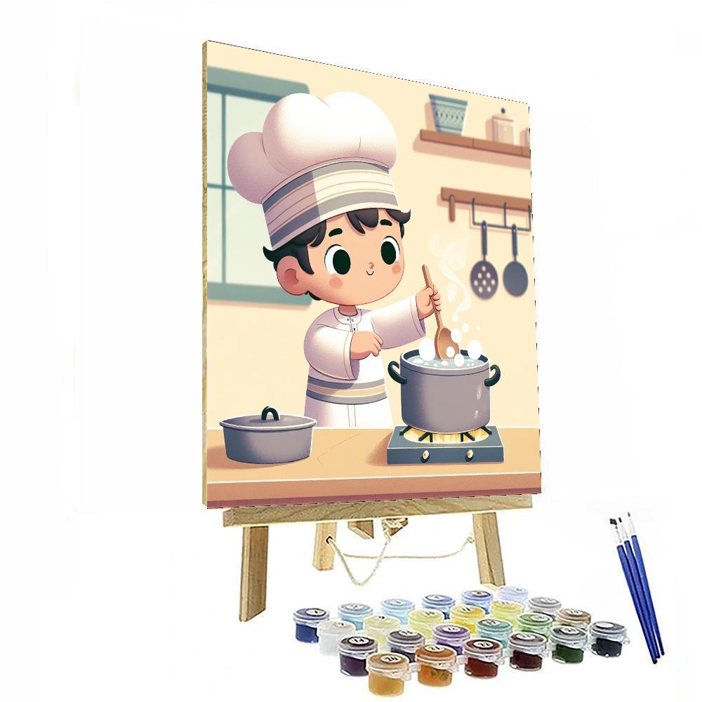 Mini Chef Cooking Number Painting