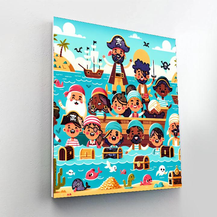 Pirate Adventure Day Paint By Numbers