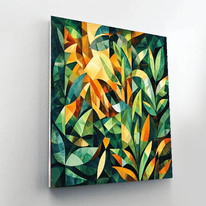 Pablo Picasso Inspired Cubist Jungle  Painting By Numbers Kit