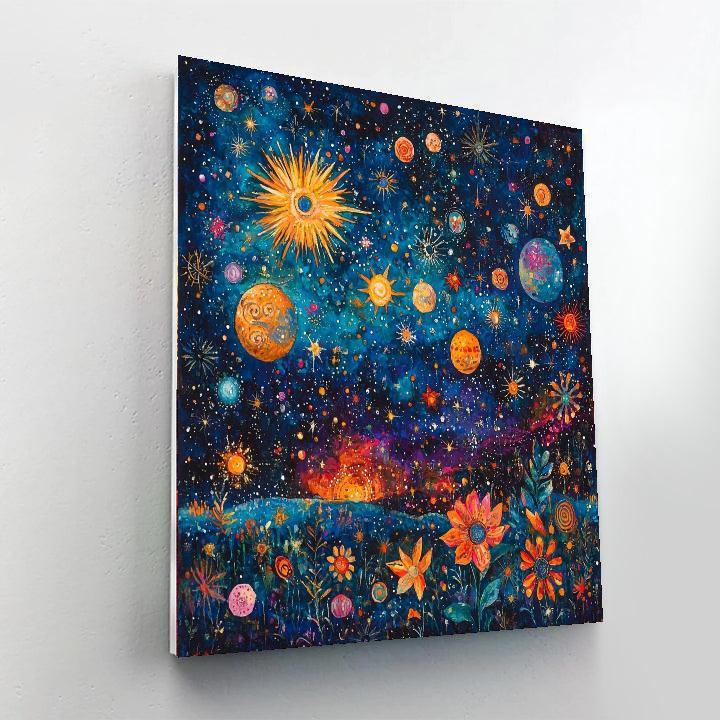 Frida Kahlo Inspired Cinematic Cosmos  Painting By Numbers Kit