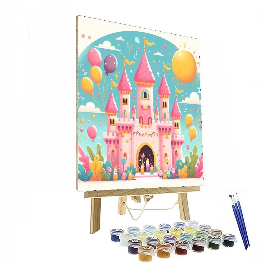 Charming Castle Celebration Paint By Numbers Art
