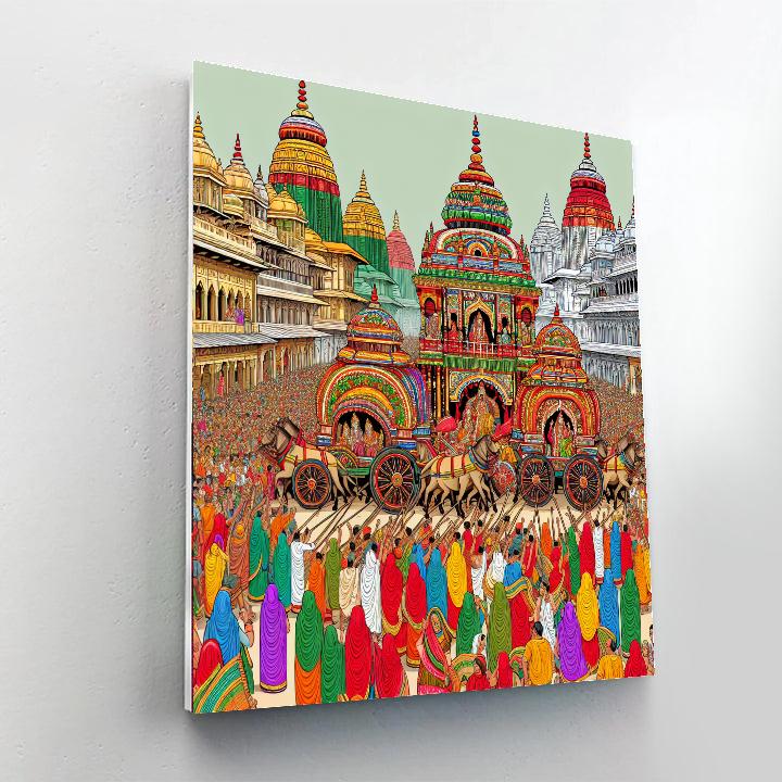 Rathayatra - Puri, India Painting By Numbers Kit